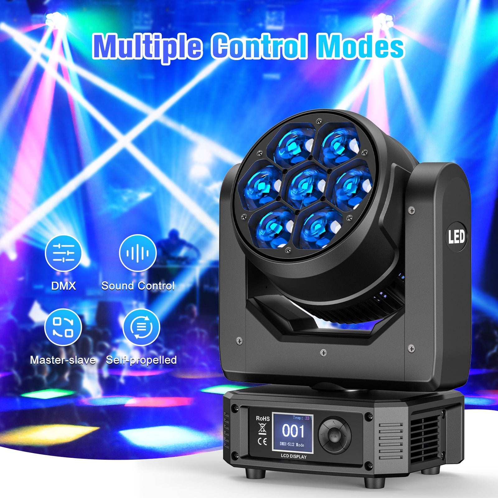 280w LED RGBW 4-in-1 Moving Head Light -E45