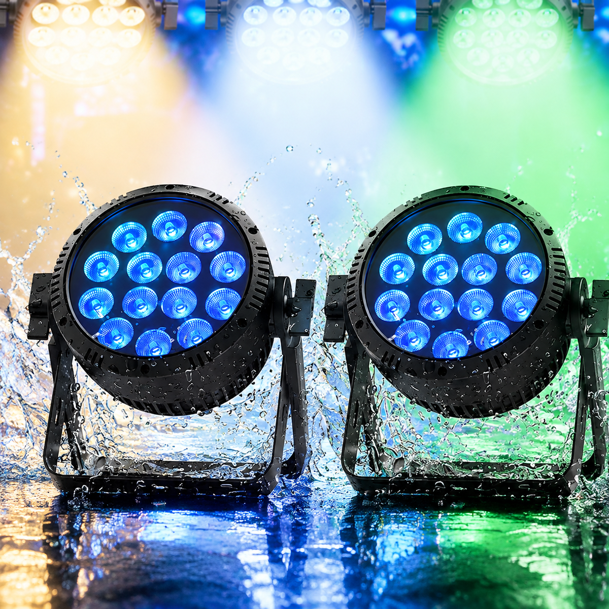 KTVLIGHTS 14x15W RGBW 4-in-1 Waterproof LED PAR Light-P32