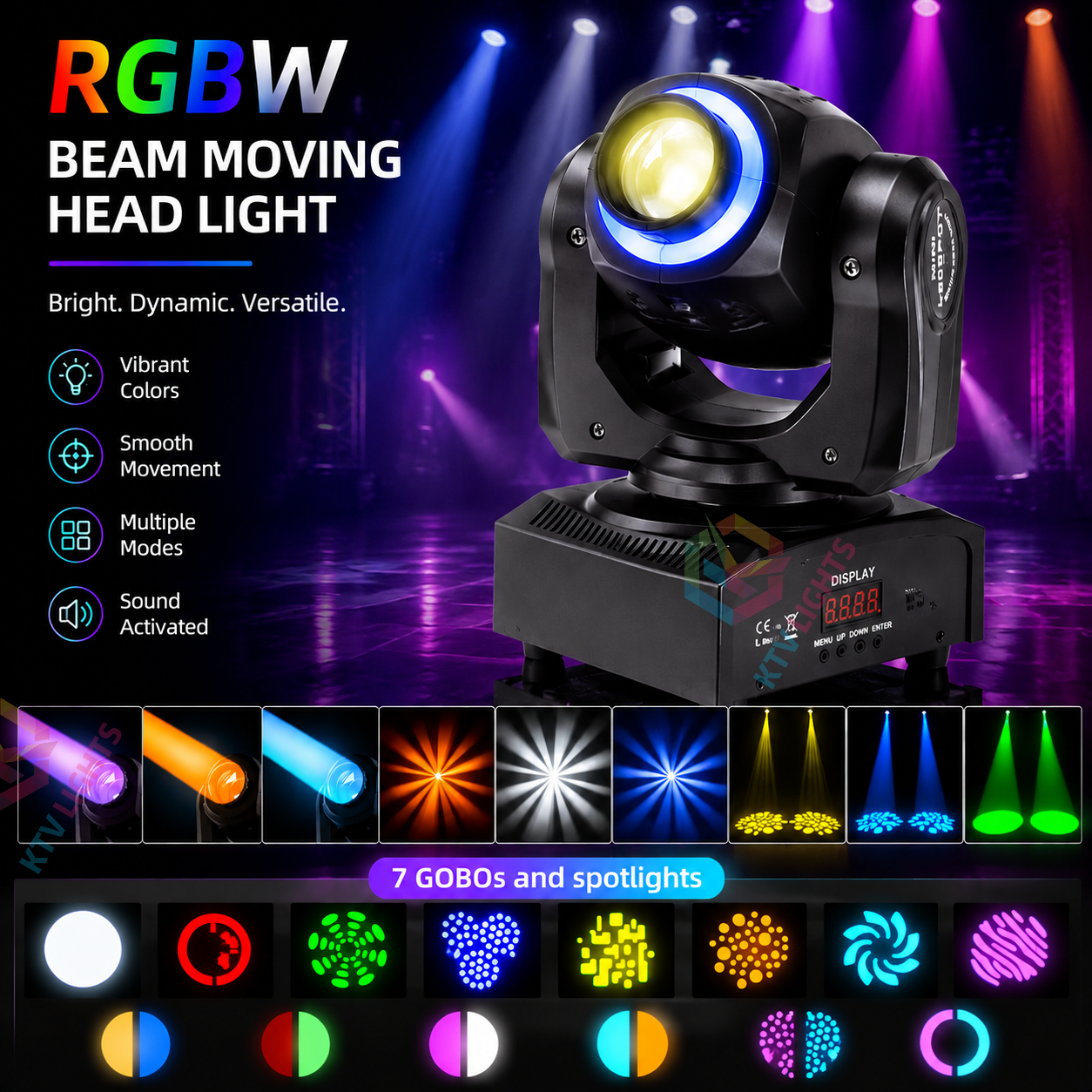 RGBW Beam Moving Head Light-E18