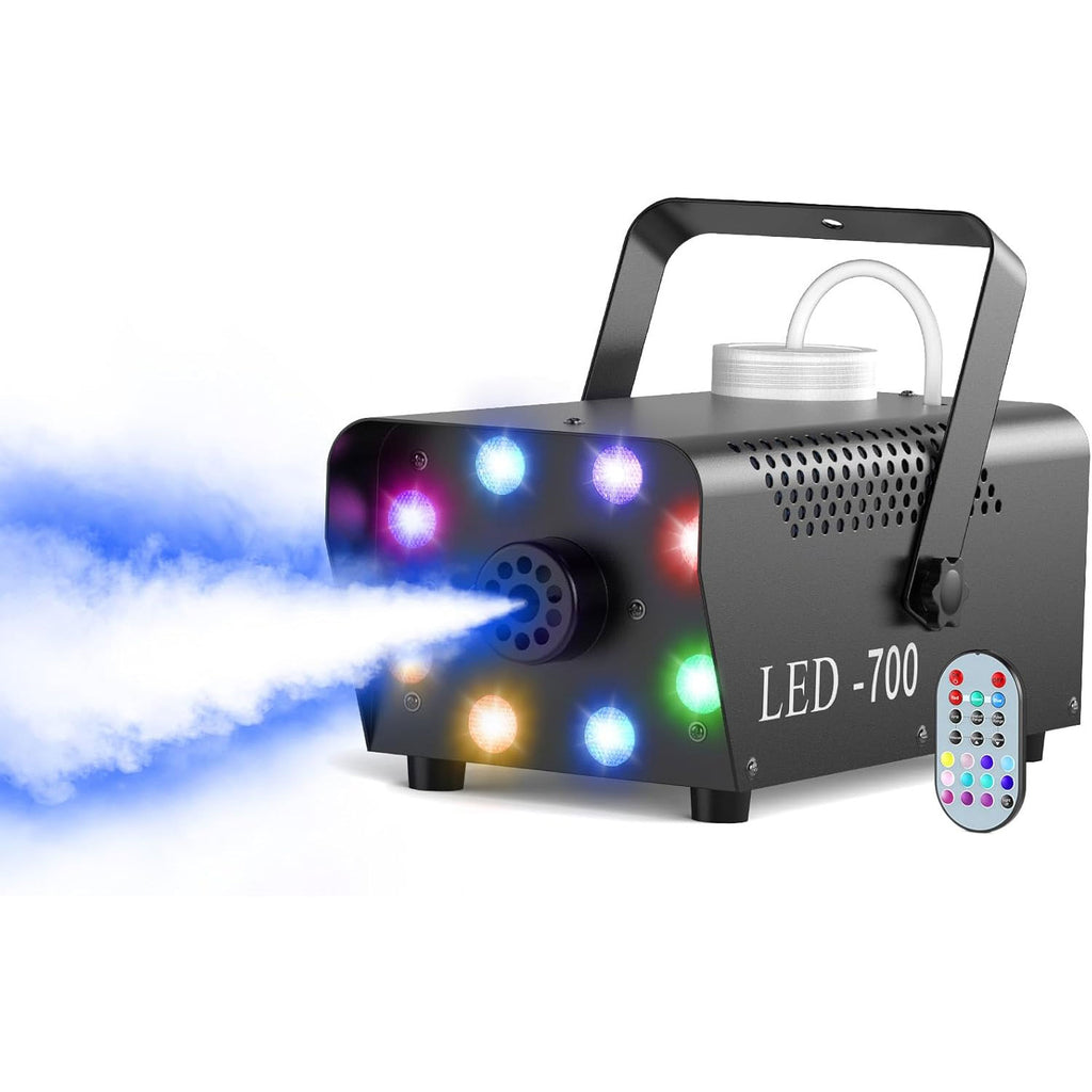 700W Fog Machine 8 RGB LED Lights 14 Colorful LED Effect -Y16