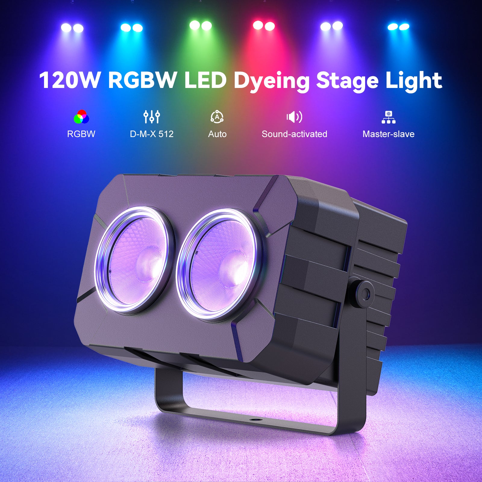 New 2x60w RGBW 4IN1 Wash Par Light-P11
