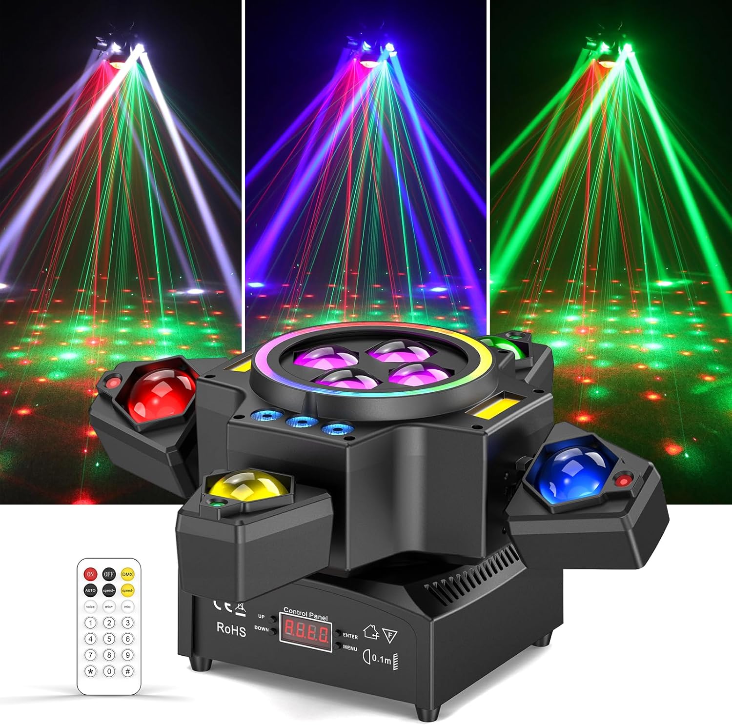 120W Remote Control LED Moving Head Light-E28
