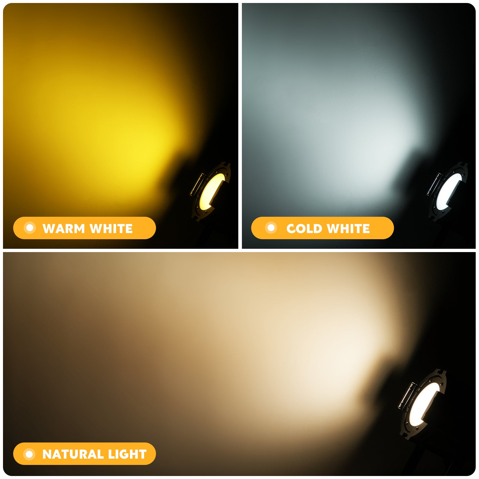 LED Round Cob Par Light 80W White + Warm White Live Broadcast Par Light-P39