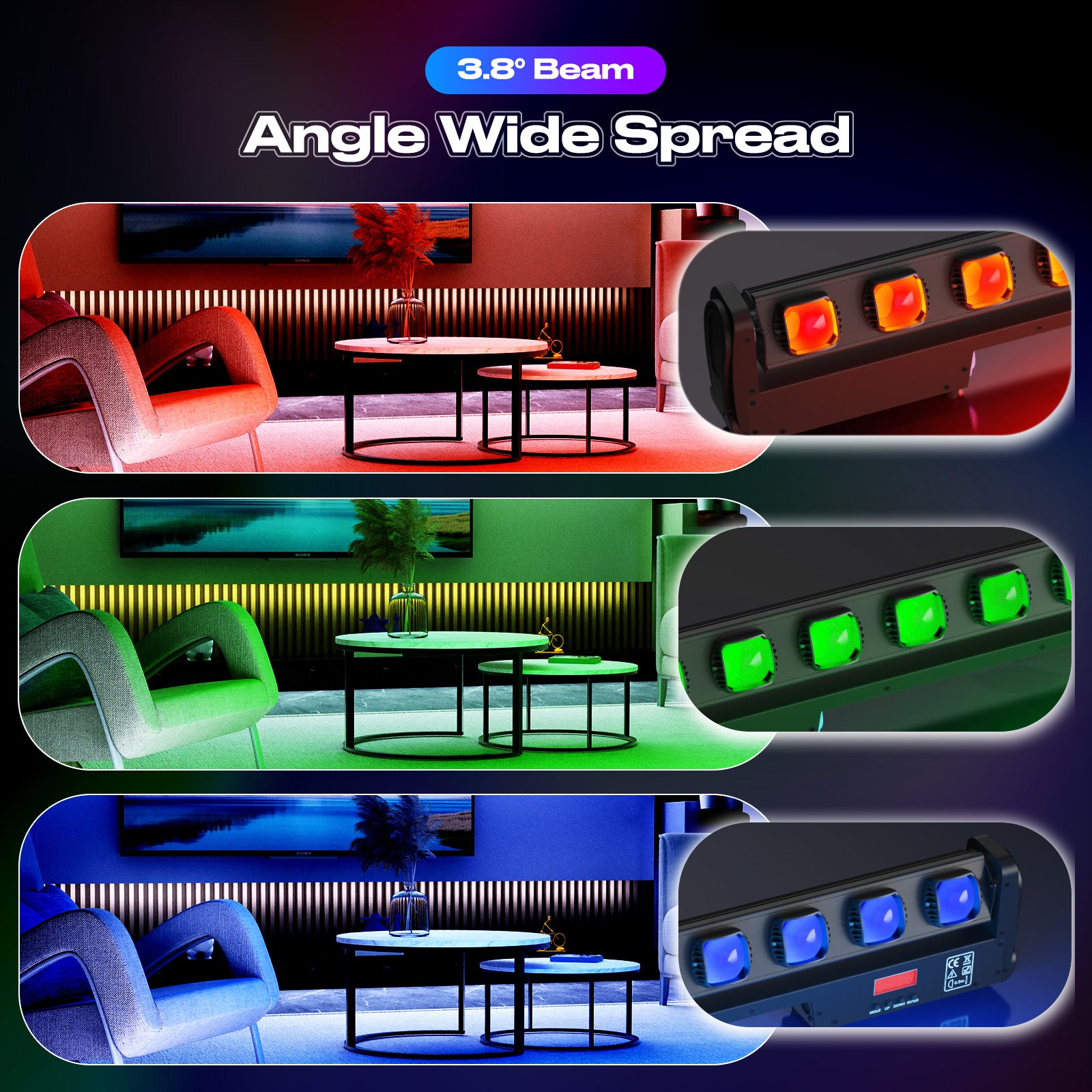 250W LED RGBW 4-in-1 Wall Washer-X5