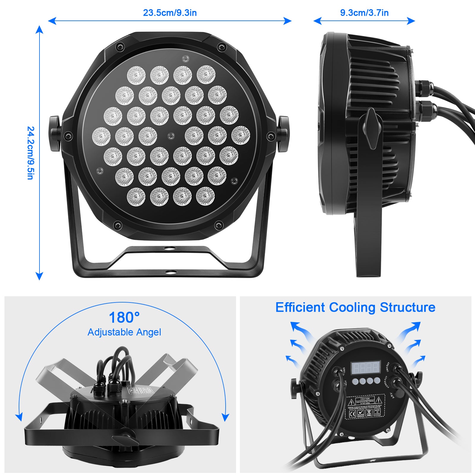 IP65 waterproof 36pcs RGB 3-in-1 LEDs - P24
