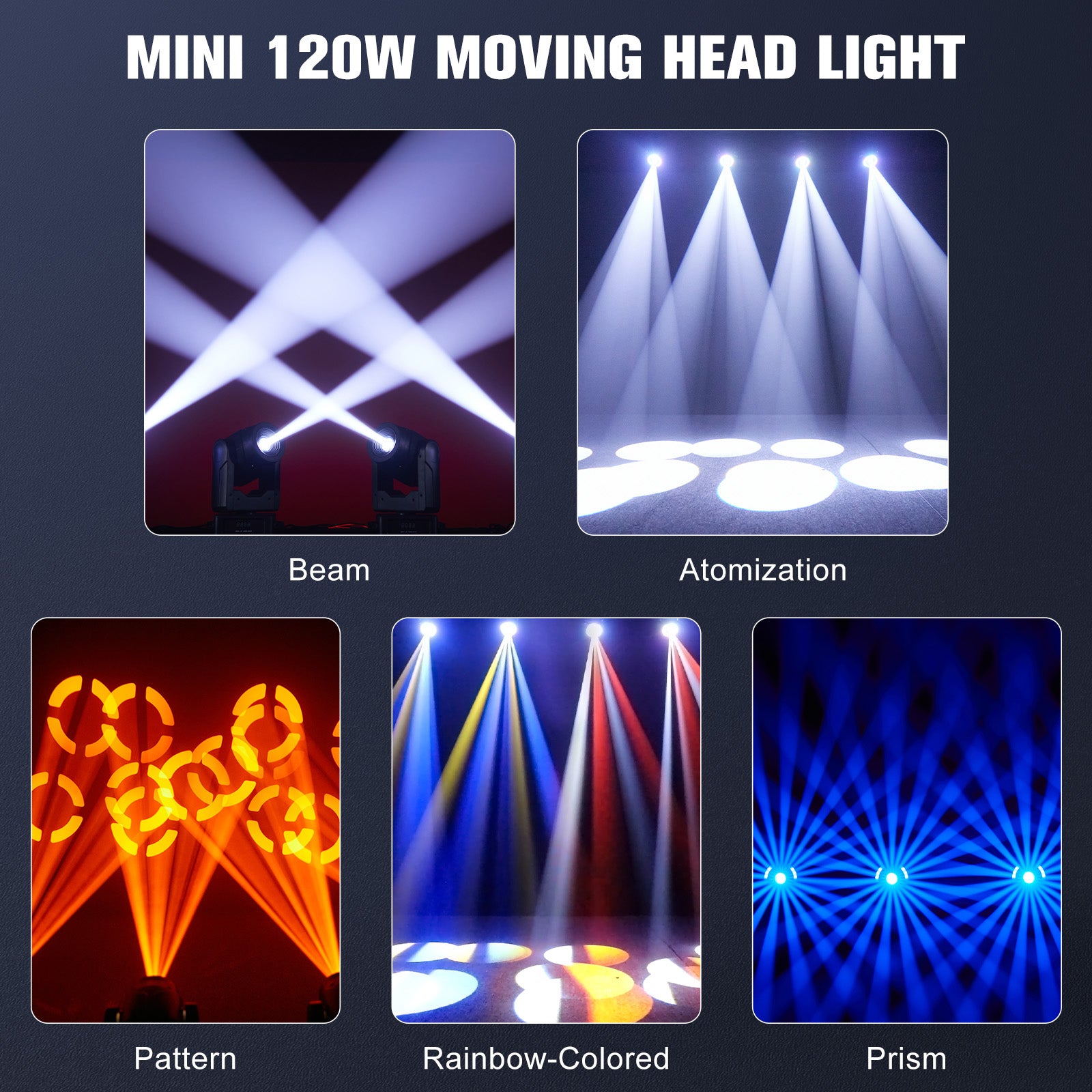 120W LED RGBW 4-in-1 moving head light-E52