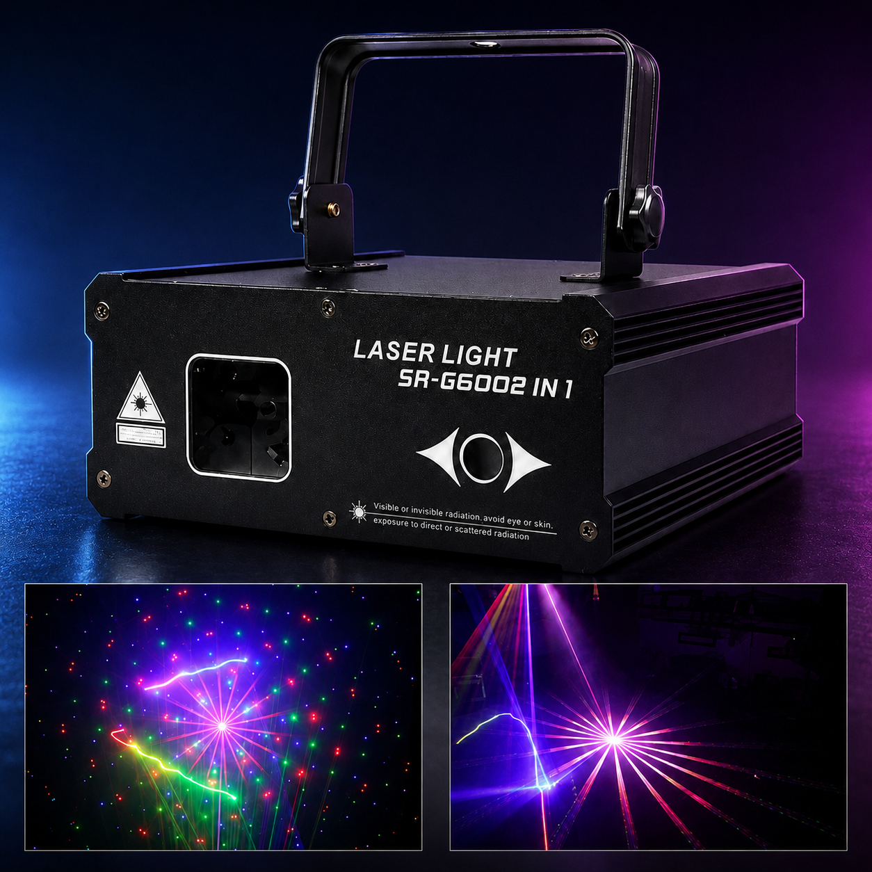 KTVLIGHTS RGB 2-in-1 Laser Beam and Line-Scan DMX Stage Light-B11