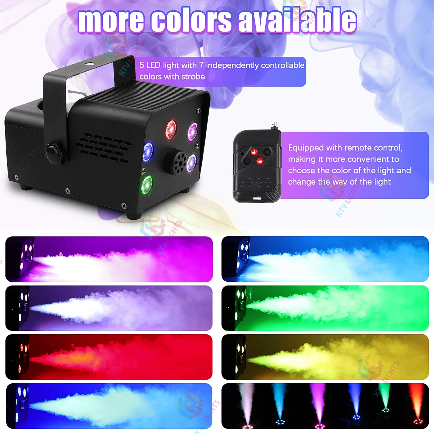 500W Colored Smoke Machine with Remote Control-Y4