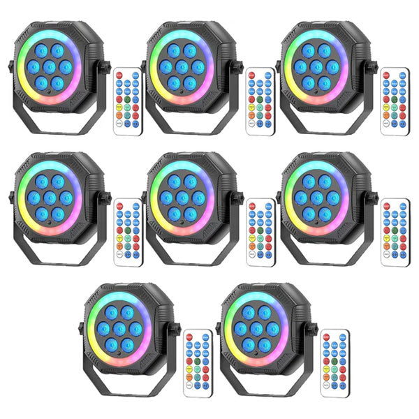 Battery-powered mini RGB LED PAR light - P48