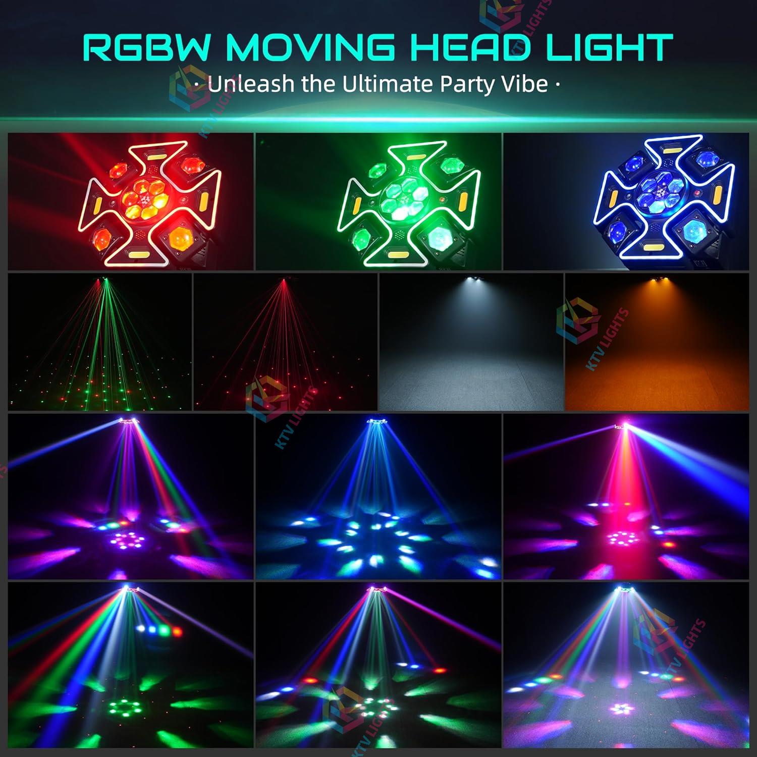 120W quad-arm LED moving head light with RGB light strip-E71