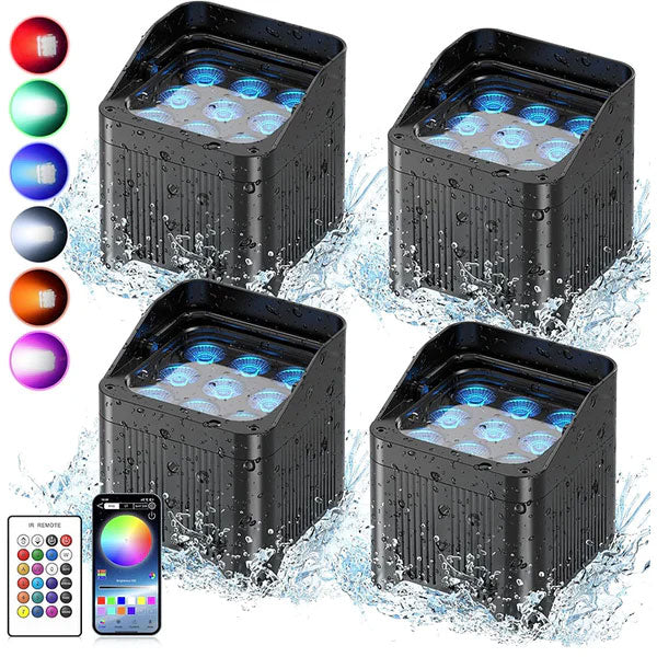 9X18W RGBW+UV APP waterproof par light-P6