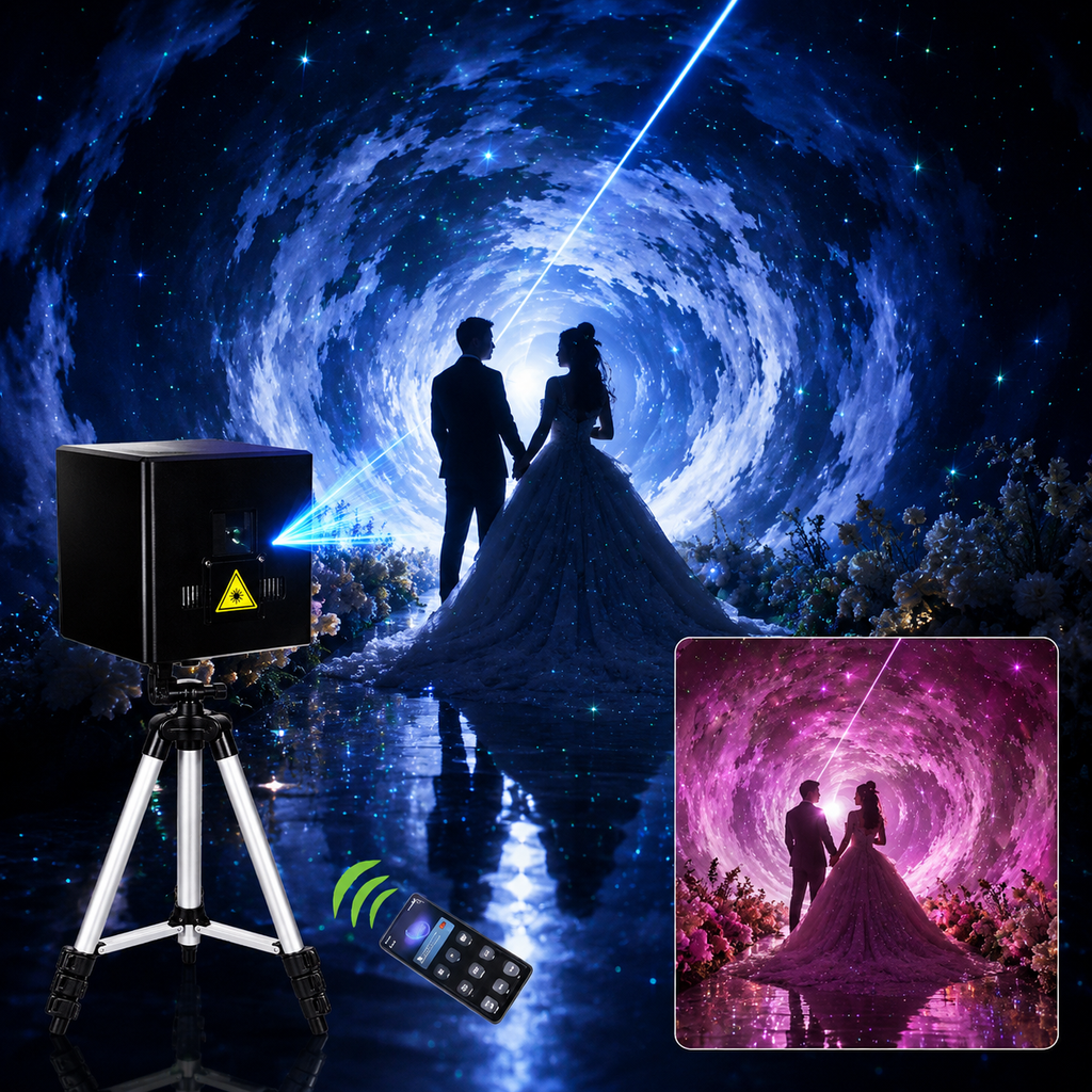 Flight Path Projector Rechargeable APP-Controlled Laser Projector with Flight Case-A9