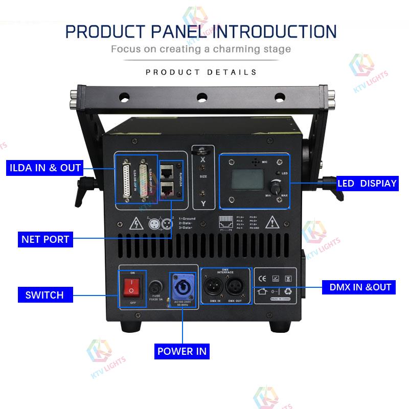 8w-15w APP Outdoor rooftop green landmark laser light-B38