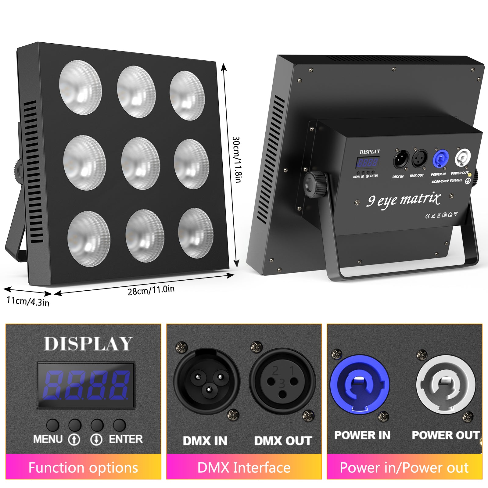 9X12W RGBW 4-in-1 Pixel Par Light-P30