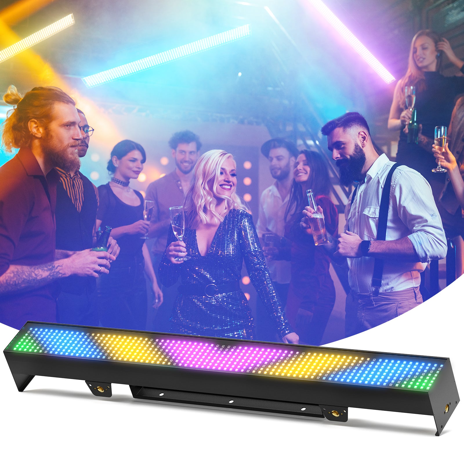 New 666 LED RGB pixel strip strobe light 254 dynamic chasing effect-X21
