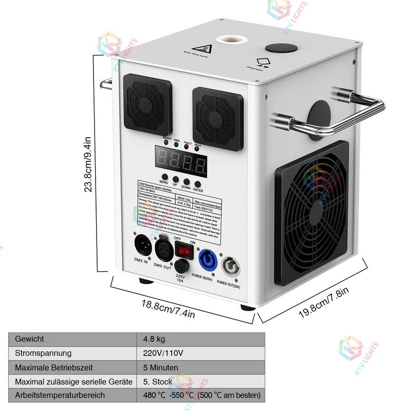 700W Fireworks fountain machine cold spark machine-H1