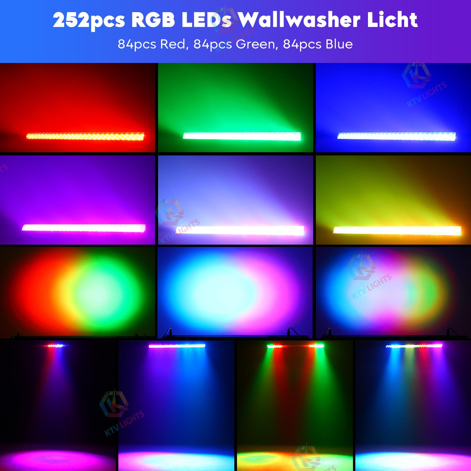 New 252 RGB 3-in-1 LED Wall Washer-X11