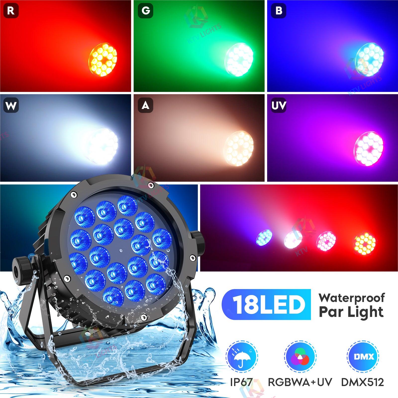 150W IP67 6-in-1 RGBW+UV Waterproof Par Light - P29