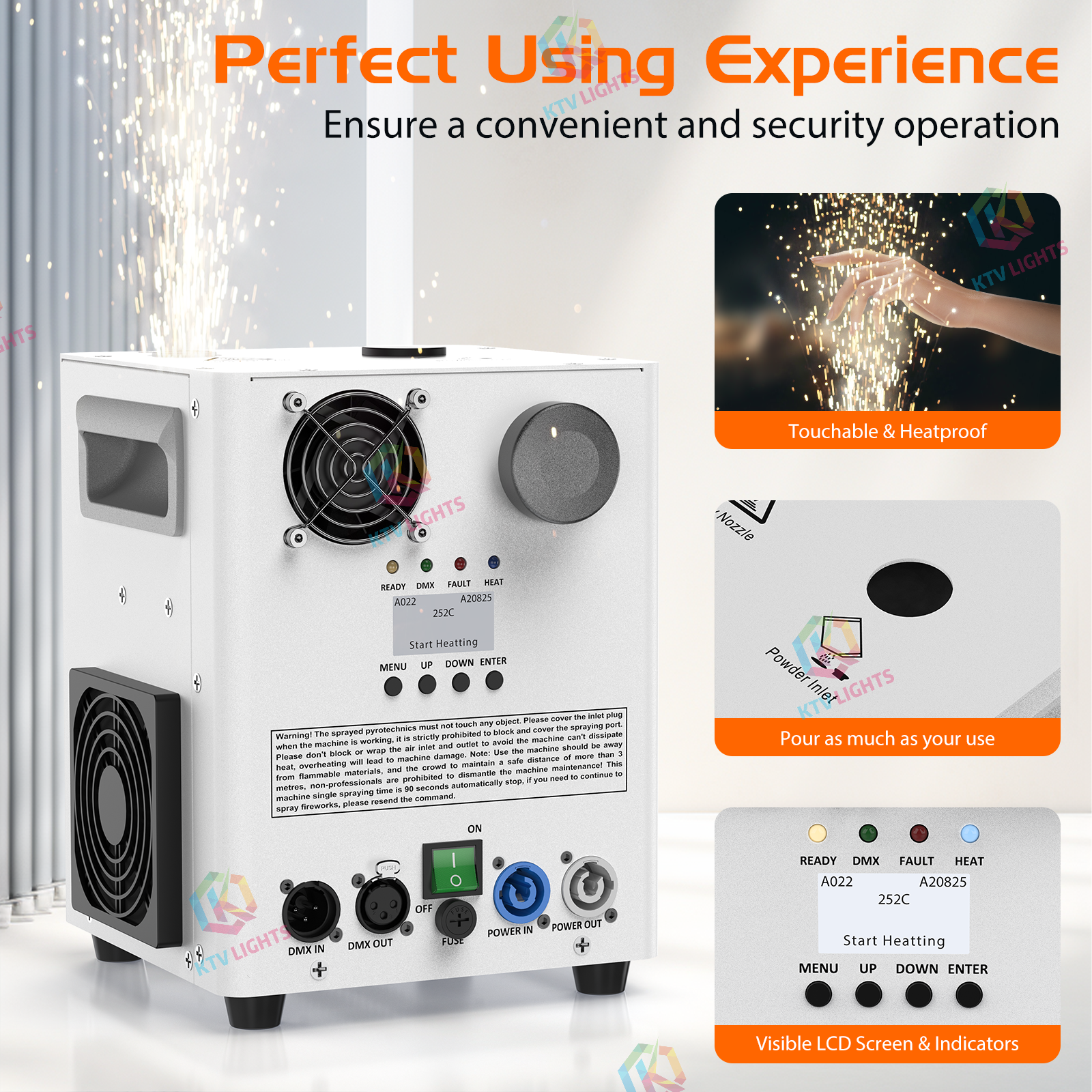 800W Cold Spark Machine -H6