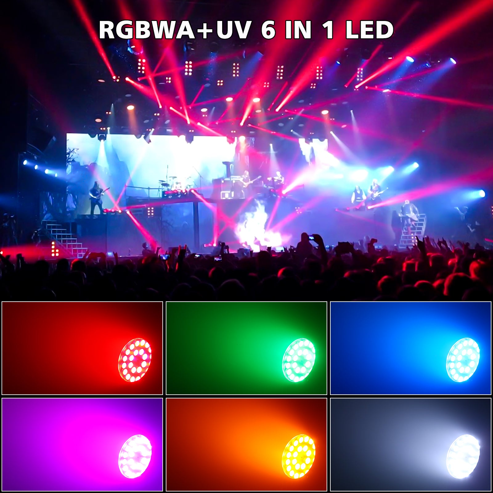 240W Outdoor Waterproof RGB WA + UV Par Light - P23