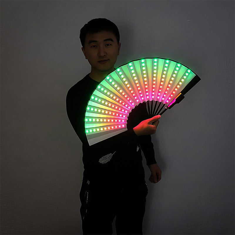 LED Illuminated Folding Fan - M15
