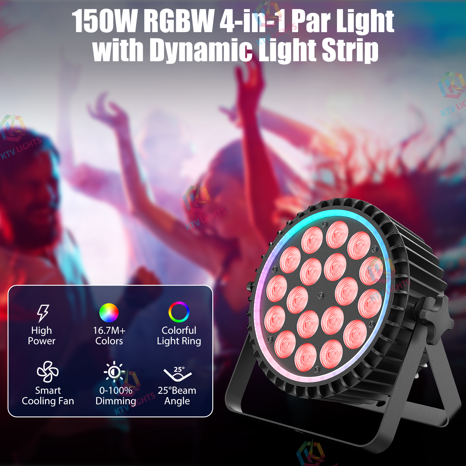 18X8W RGBW 4in1 Par Light-P8
