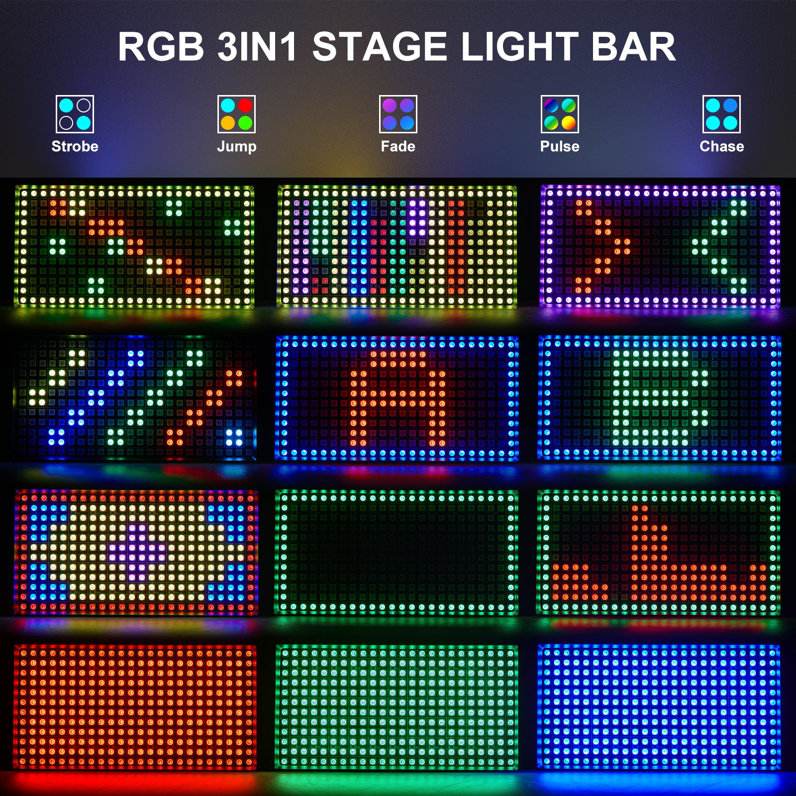 60w Mini LED Strobe RGB 3in1 Wall Washer-X21
