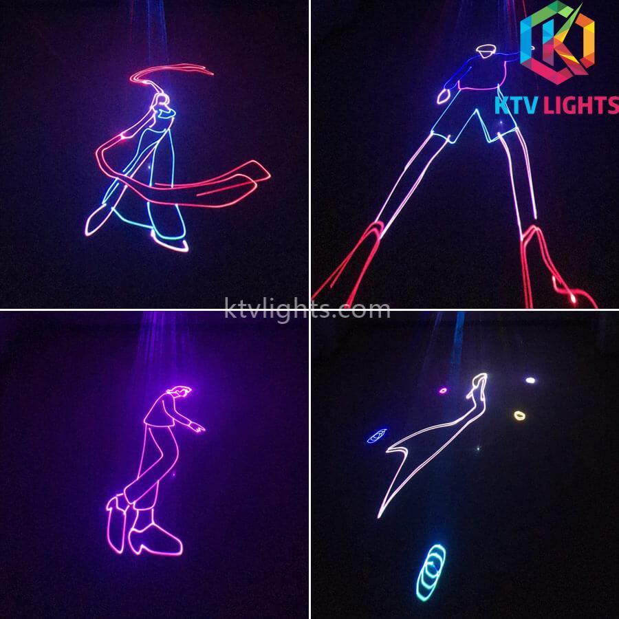 Bluetooth APP animated laser light-DIY logo/animation/text-A3