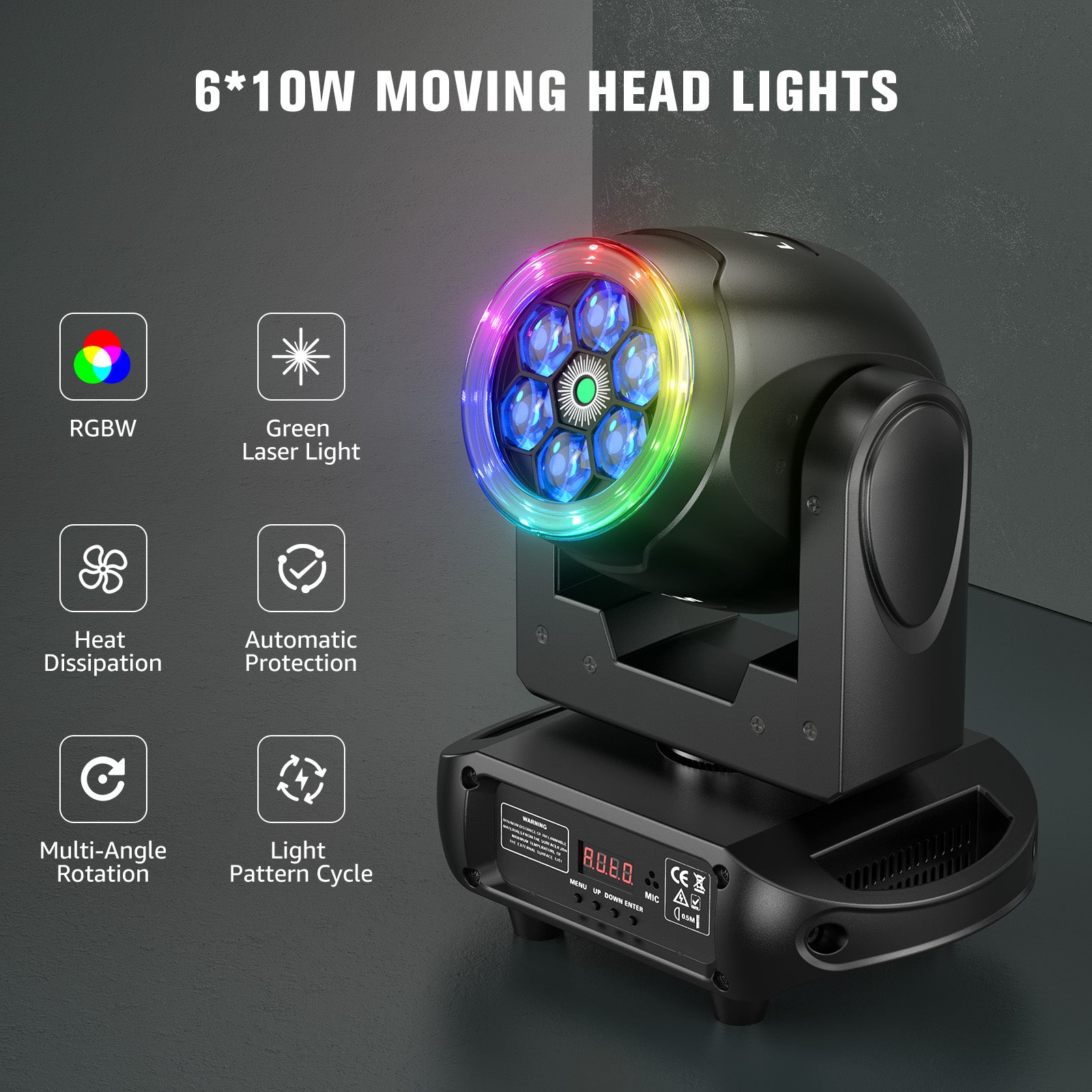 New 90W 6-bee-eye RGBW Moving Head Light - E50
