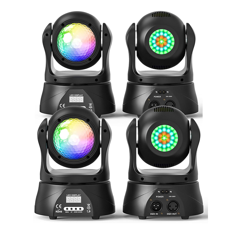 30W Double Sided Disco Ball Party Moving Head Light-E34