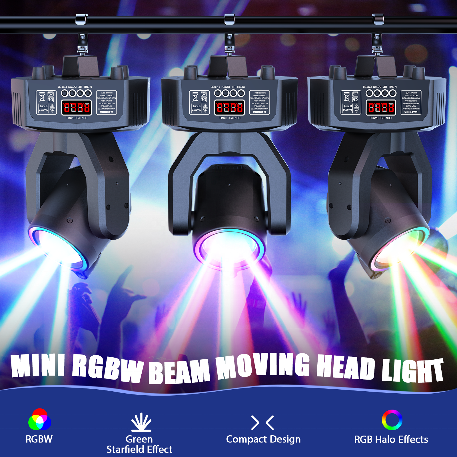 Mini 30W Beam Moving Head DJ Disco Light-E39