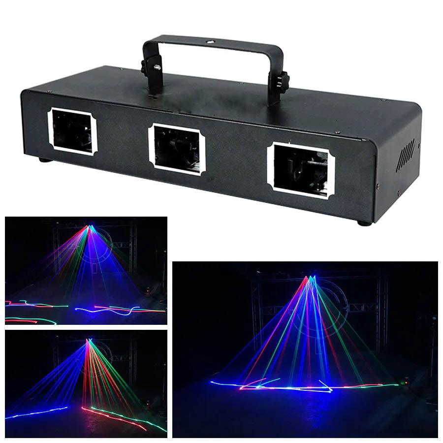 3-hole RGB scanning laser light DMX stage light-B24 - Ktvlights