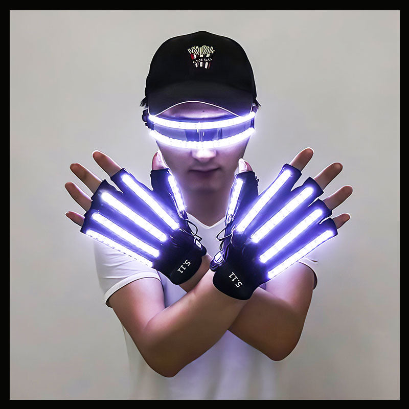 LED Gloves glasses set-M44