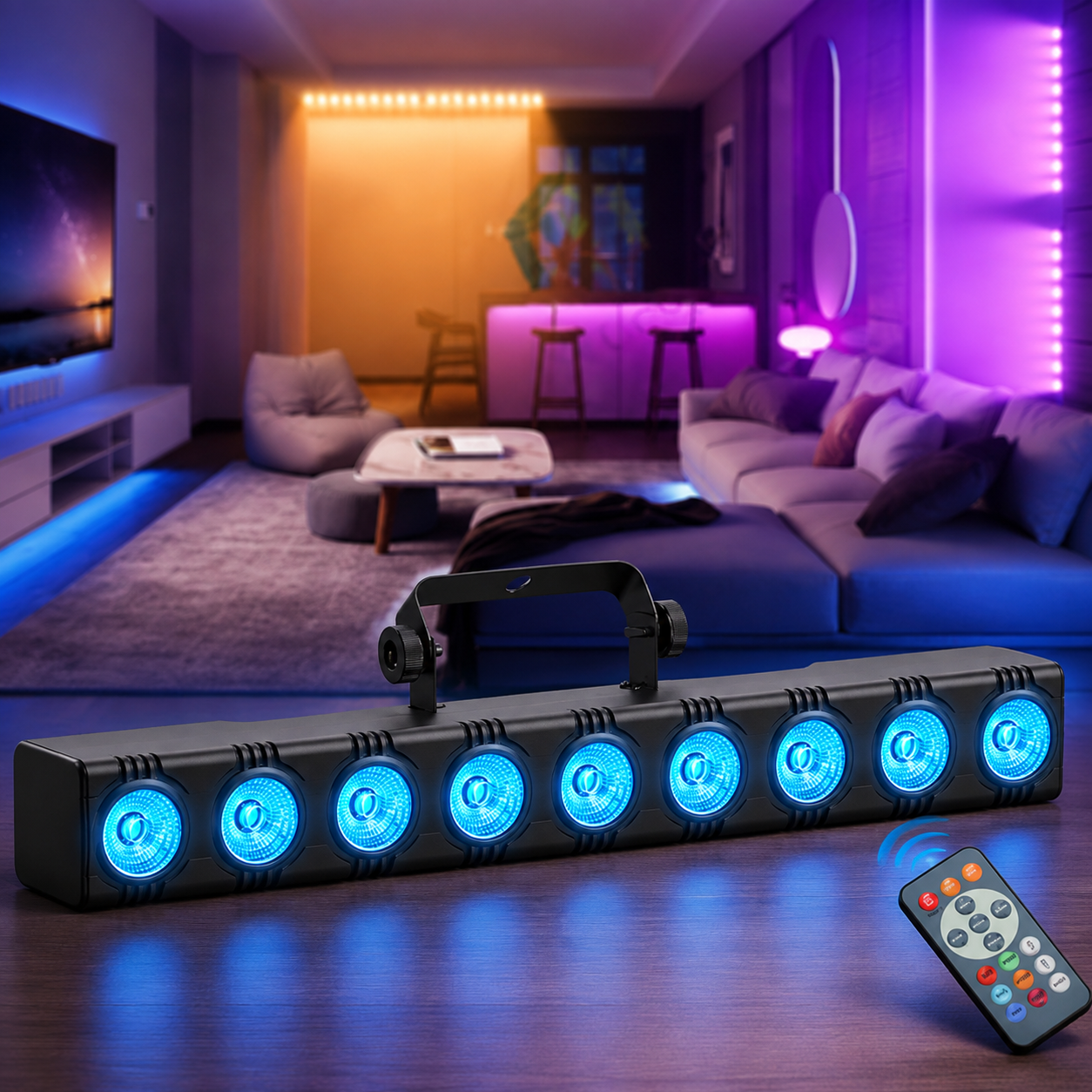 KTVLIGHTS 36W 9-LED RGBW 4-in-1 Wall Washer-X9