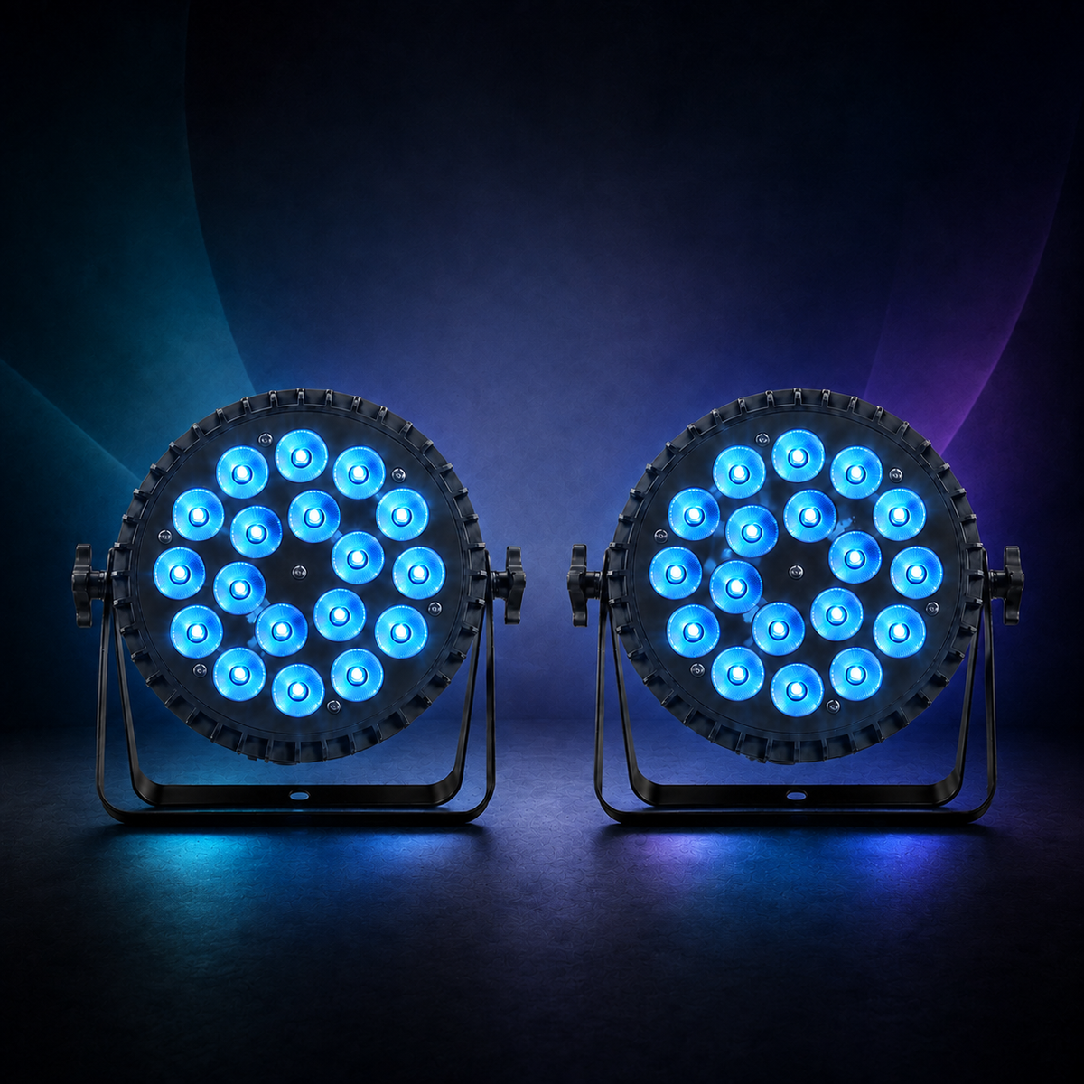 KTVLIGHTS 18-LED RGBW UV 6-in-1 PAR Stage Light-P22