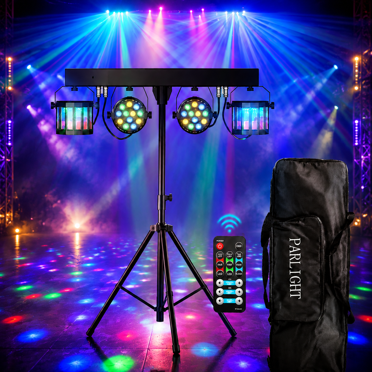 KTVLIGHTS 60W RGBW 5-in-1 Tripod Stage Light- P1