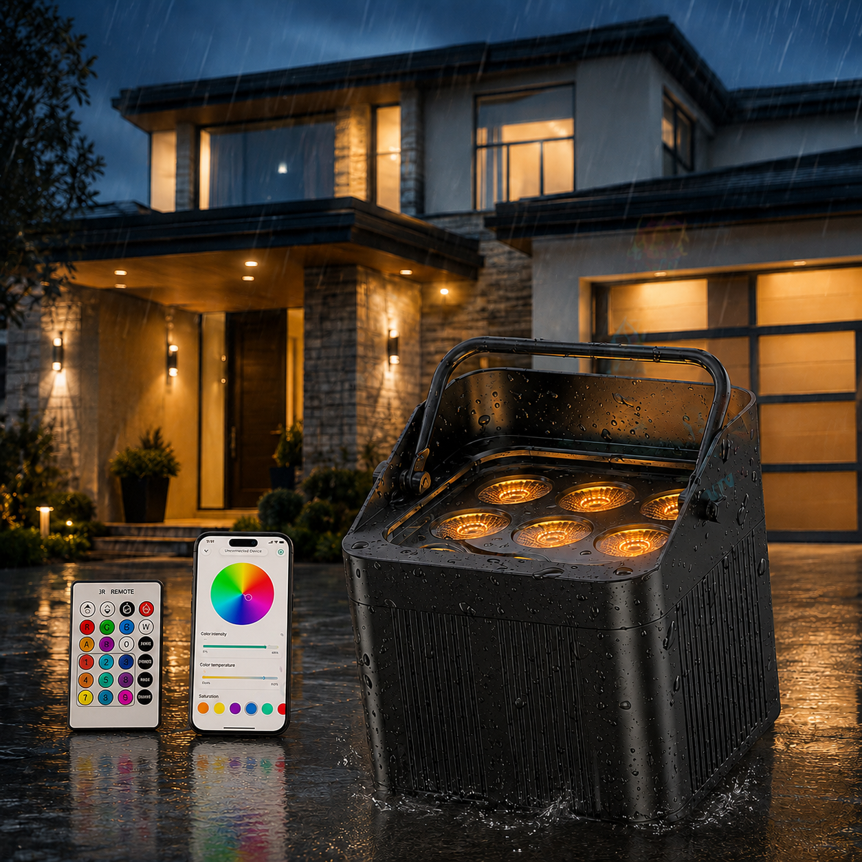 9X18W RGBW+UV APP waterproof par light-P6