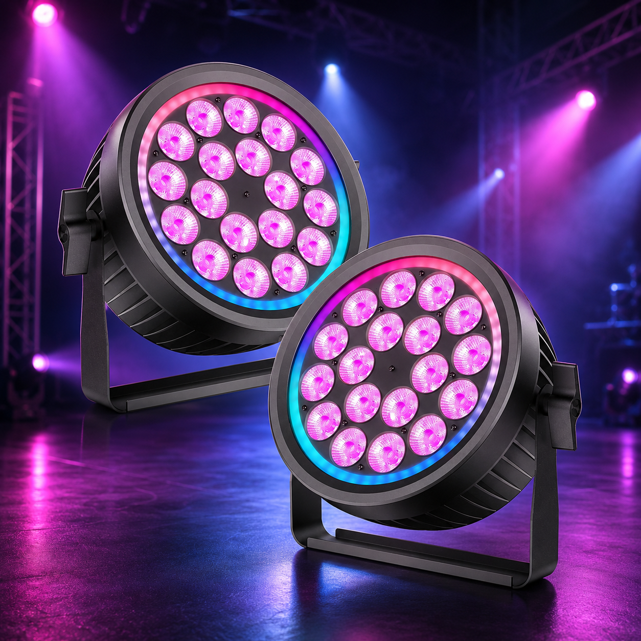 KTVLIGHTS 200W RGBW 4-in-1 Fanless Silent Stage Light-P56