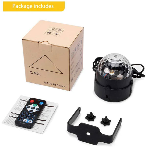Remote control voice controlled RGB party light-C21
