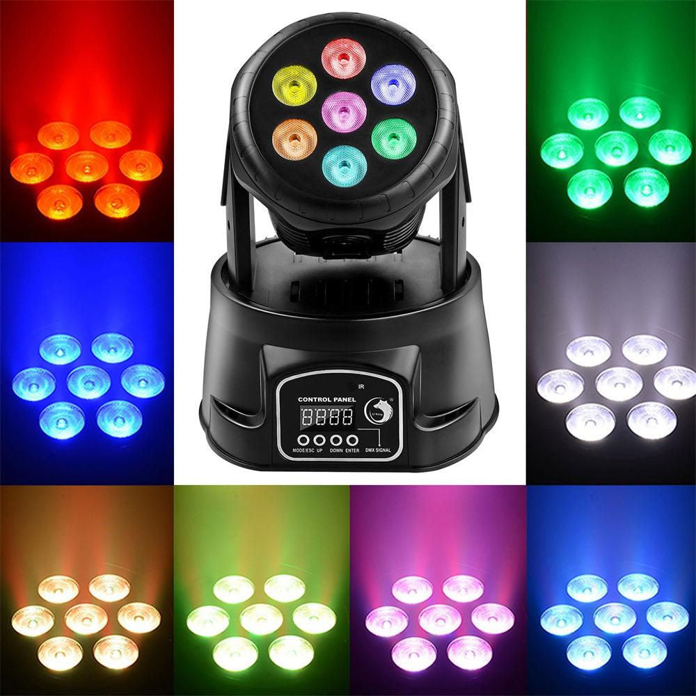 7 LED 70W RGBW  Moving Beam Light
