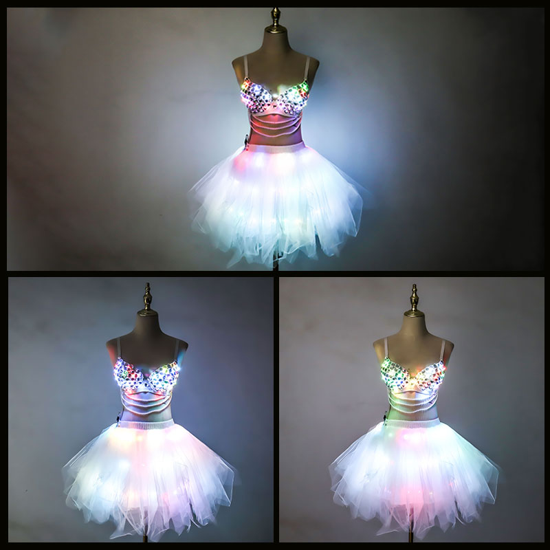 New LED bra tutu-M36