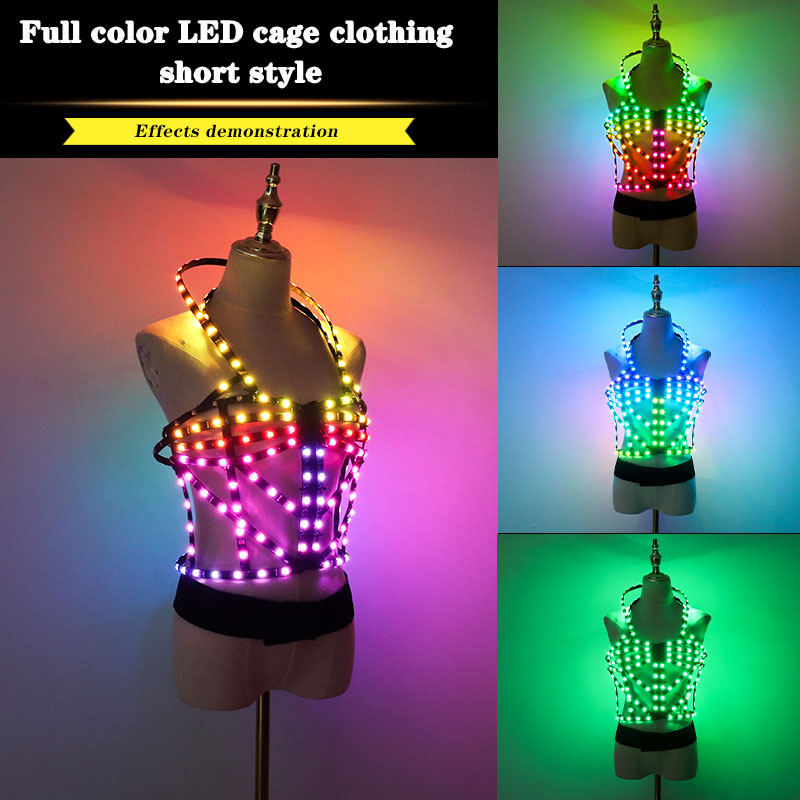 Full color LED cage clothing short style-M13