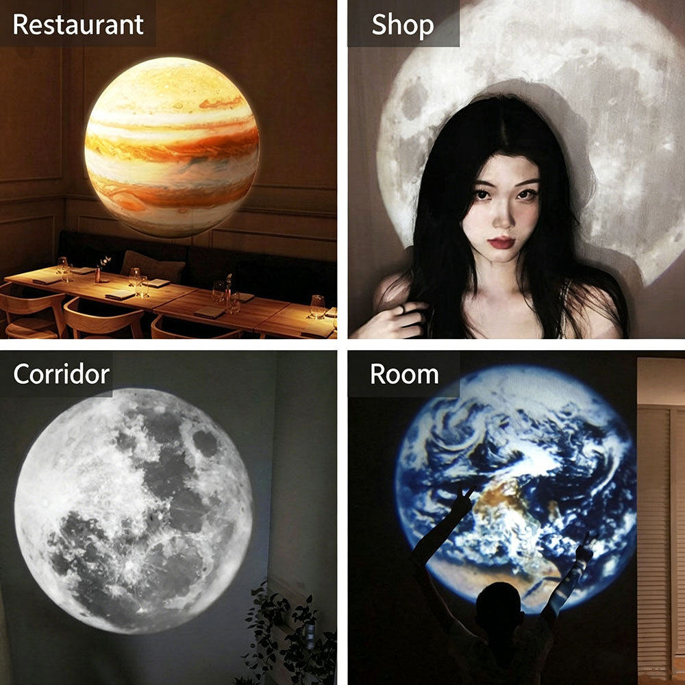 moon ☾ Customizable Moon Projector Lamp - S4