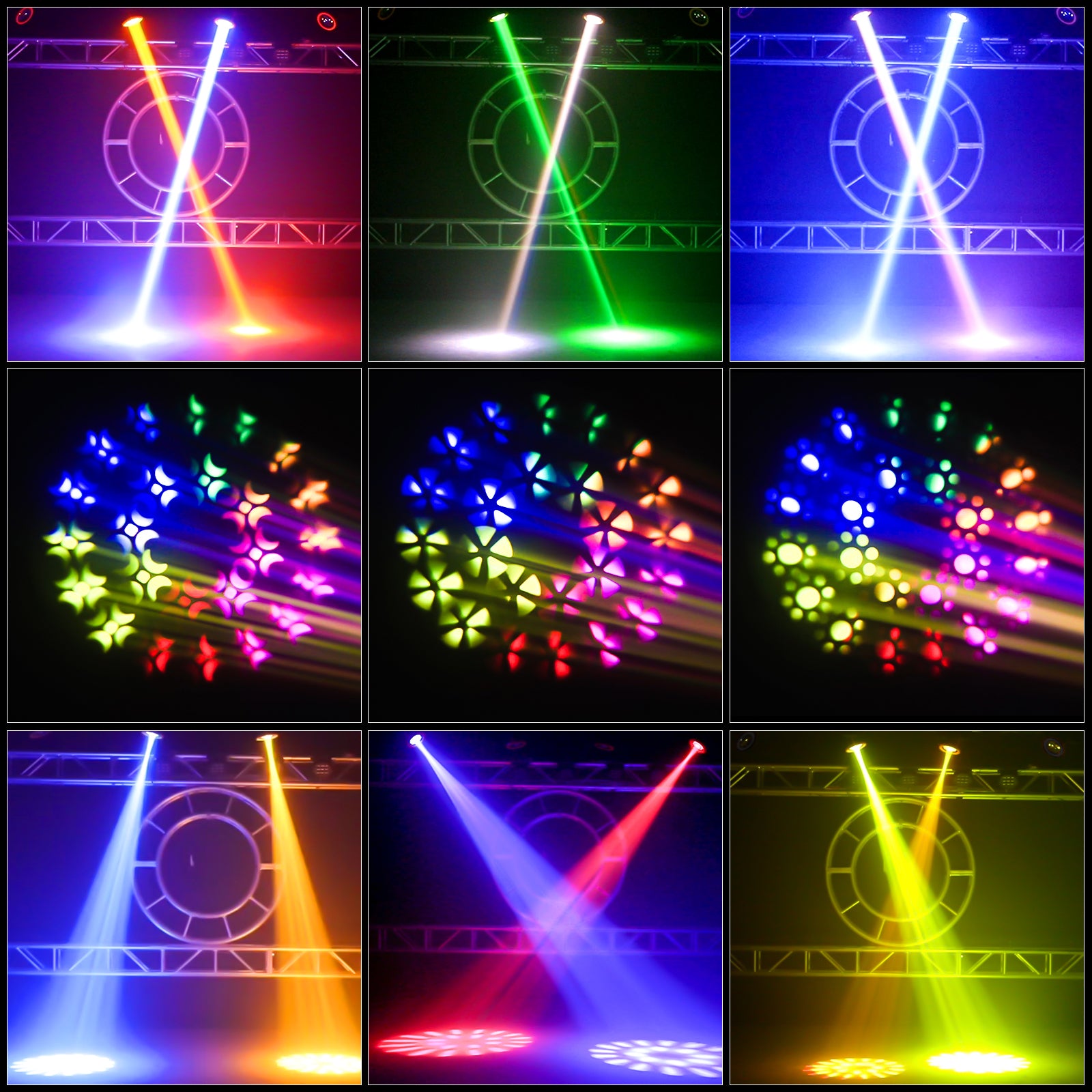 230W RGB 16-Beam Prism Moving Head Light - E22