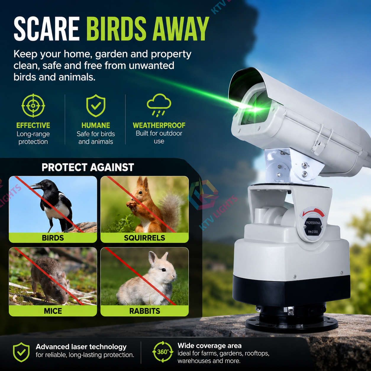 Programmable Outdoor Landmark Laser Light - B12