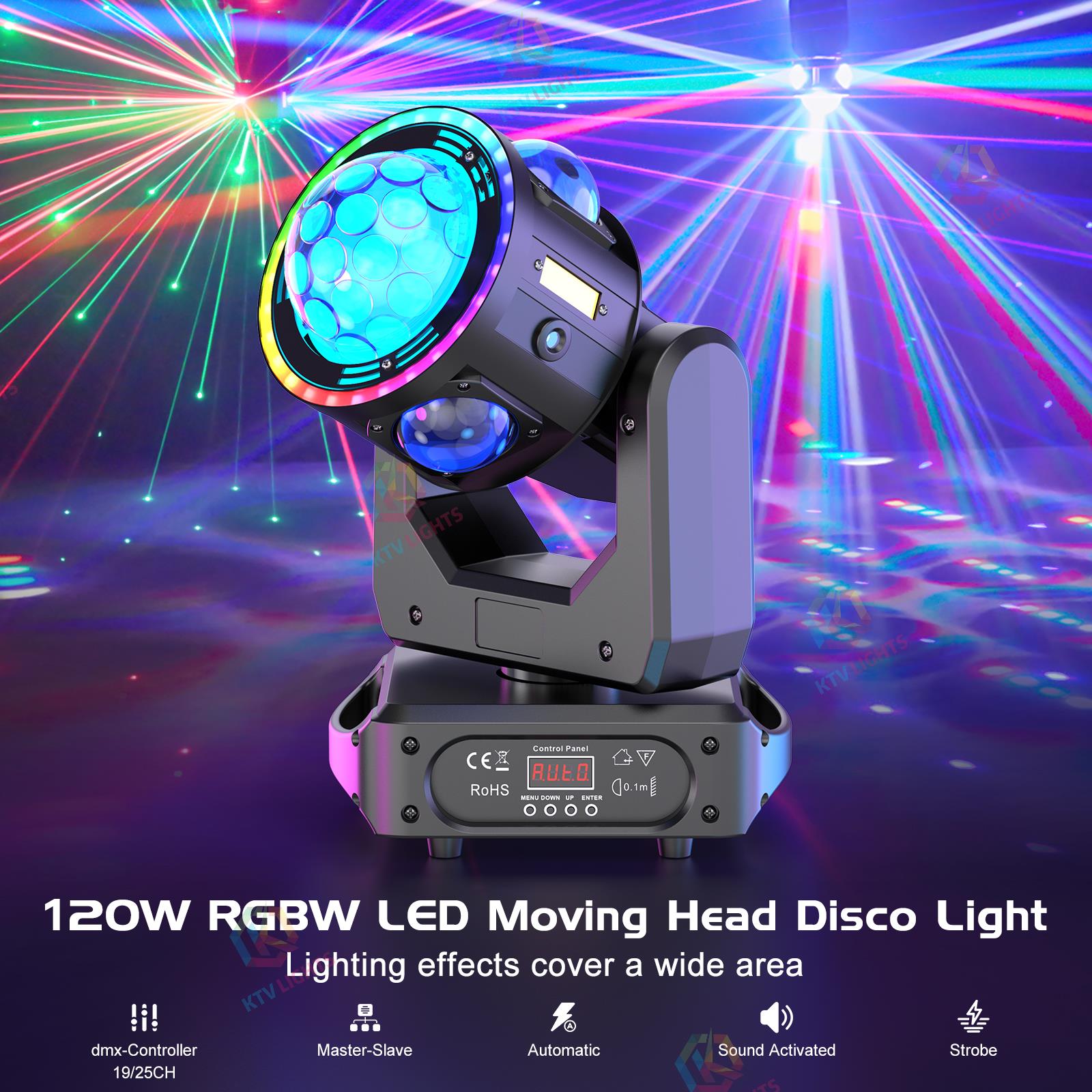120W LED RGBW beam moving head light-E10