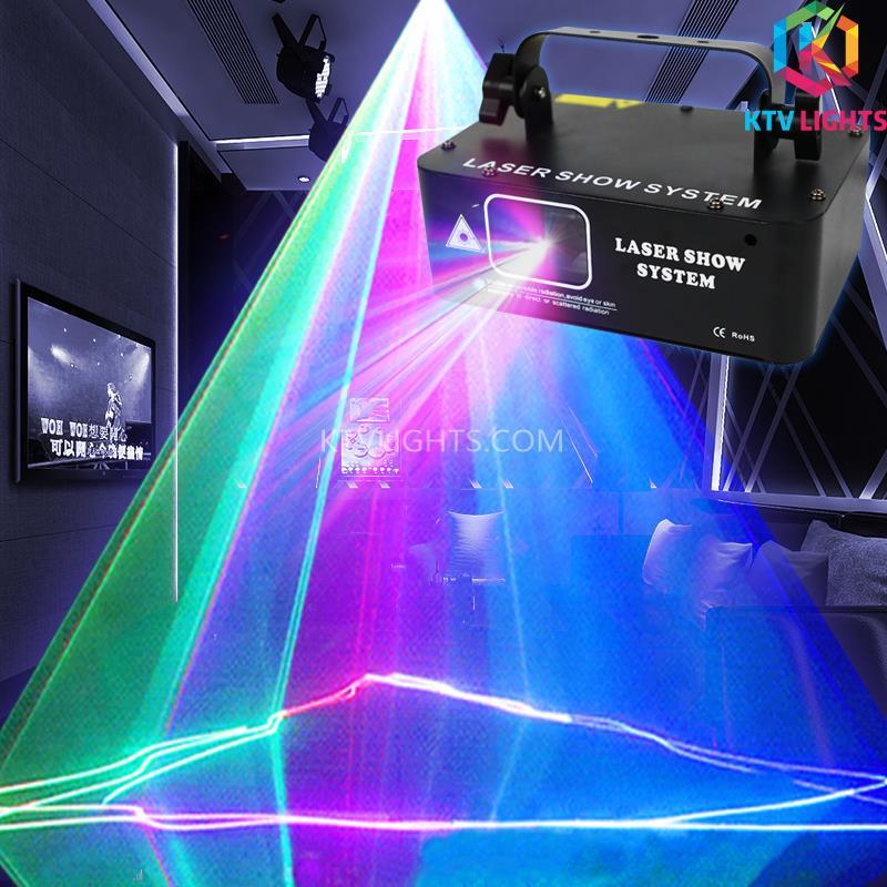 Luz laser de varredura de linha RGB de furo único-B1