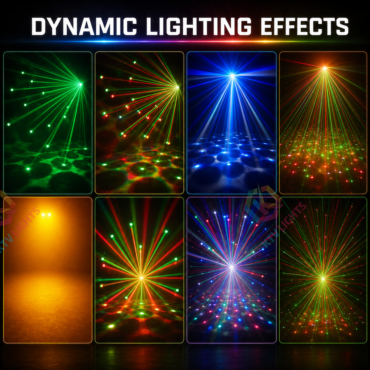KTVLIGHTS 2026 Full-Color Rotating Stage Effect Light for DJs and Nightclubs-C18