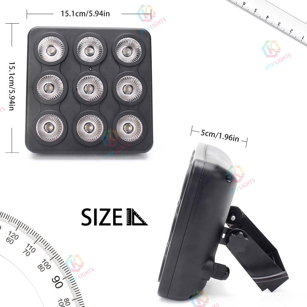 9 LED remote control square par light stage light-P28