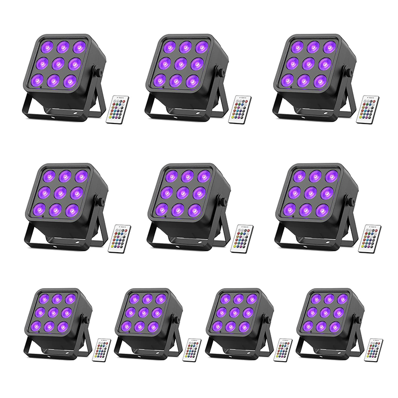 54W DMX 6 in 1 RGBWA UV Rechargeable Stage Light-P25